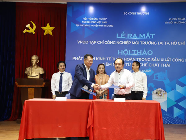 Lễ ra mắt Văn Phòng Đại Diện Tạp chí Công nghiệp Môi Trường tại Thành Phố Hồ Chí Minh và Hội thảo Phát triển Kinh tế Tuần hoàn trong sản xuất công nghiệp, tiềm năng từ tái chế chất thải